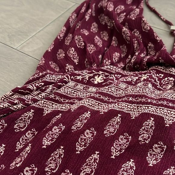 purple patterned halter tie - Picture 2 of 3